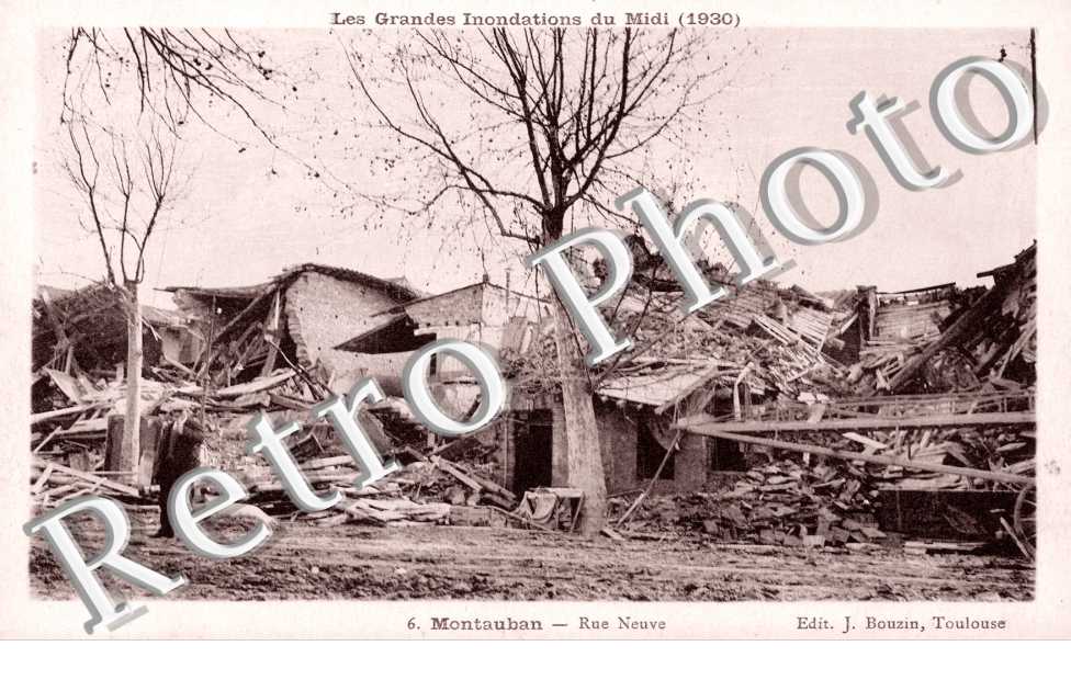 la Rue Neuve, les Grandes Inondations du Midi 1930