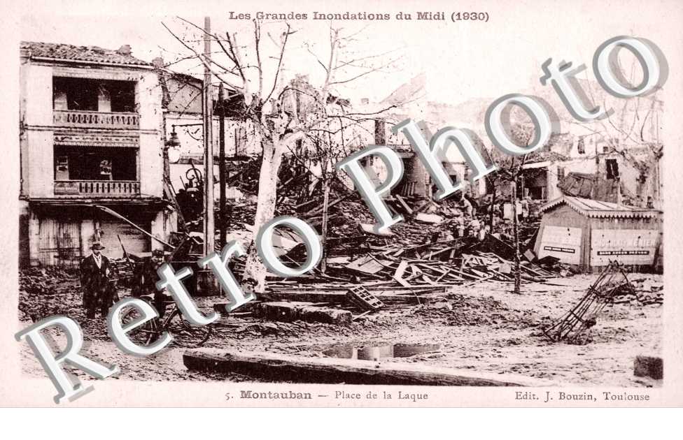 Place de Laque Les Grandes Innondations du Midi 1930, 