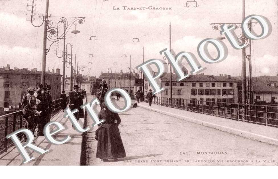 le grand pont reliant le faubourg Villebourbon a la ville