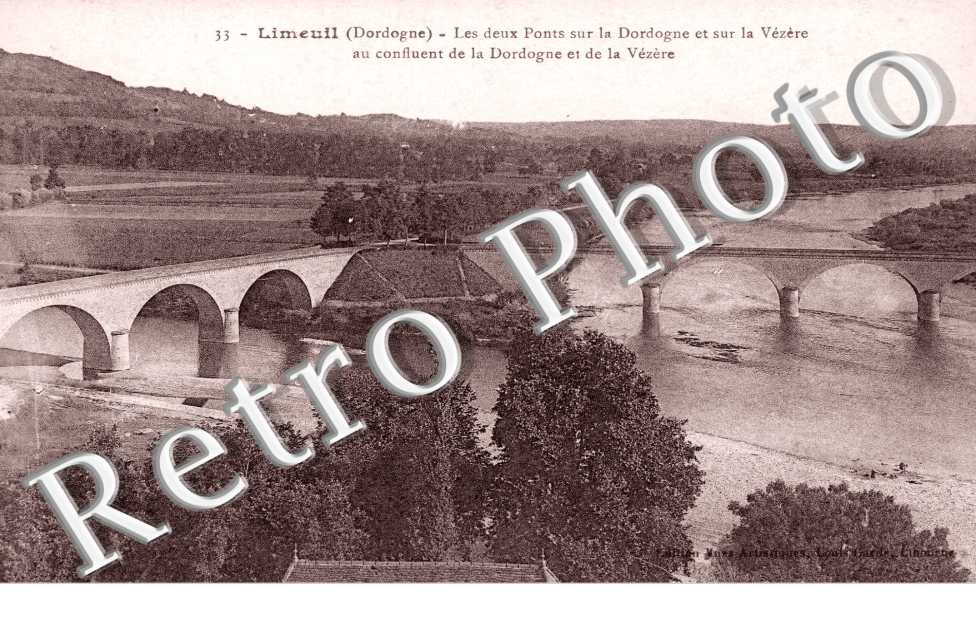Les deux ponts sur la Dordogne
