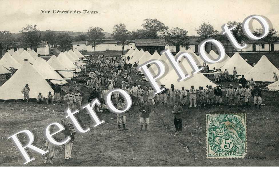 Camp de la Valbonne ecole de tir Vue Generale des Tentes