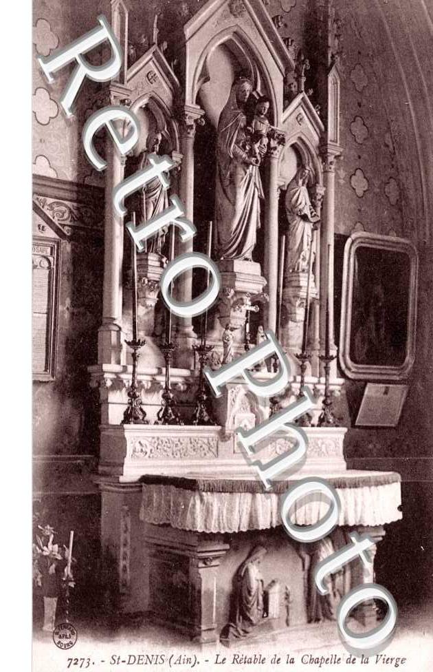 le retable de la chapelle de la vierge