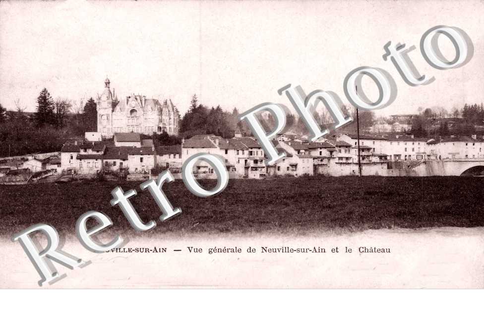 Vue Generale de Neuville-sur-Ain et le Chateau
