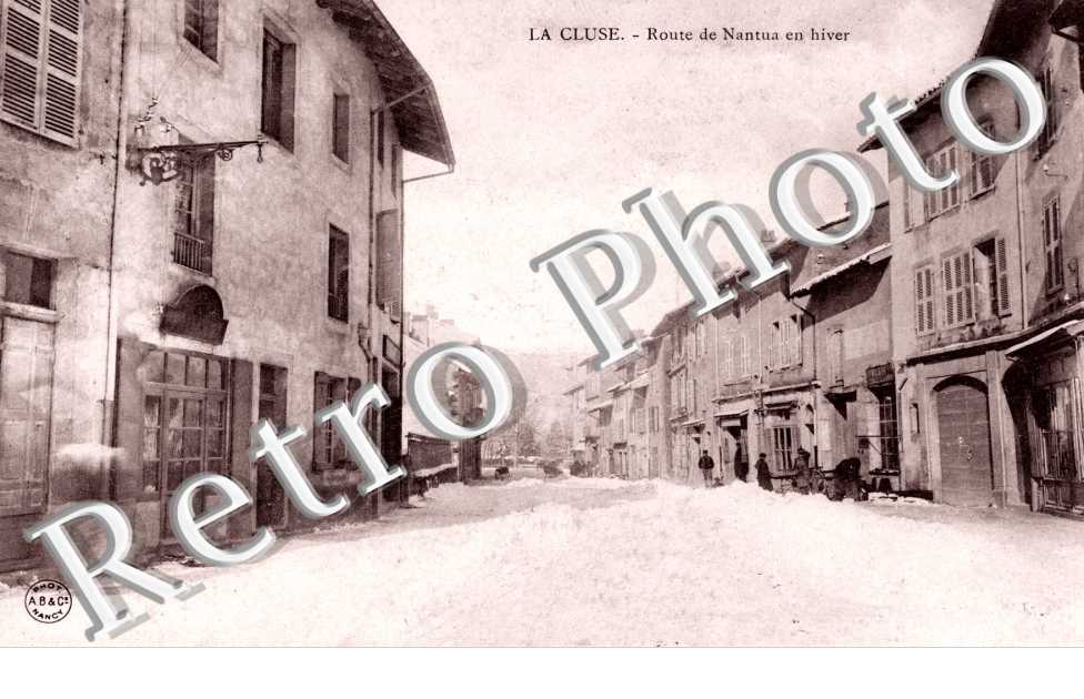 LA CLUSE. Route de Nantua en hiver