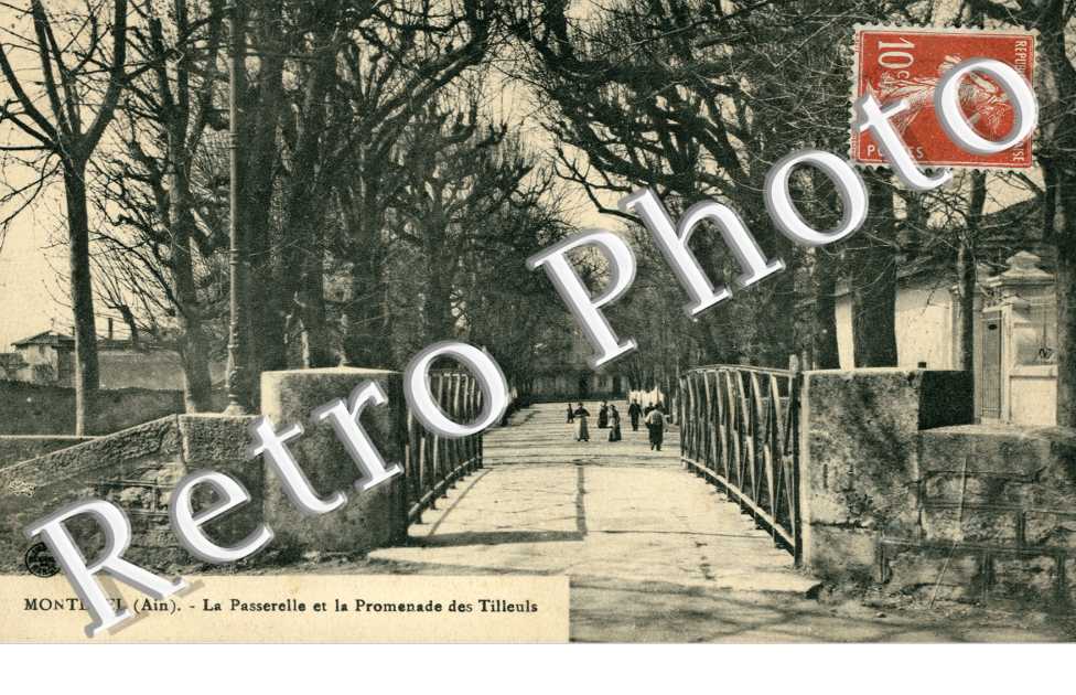 la Passerelle et la Promenade des Tilleuls