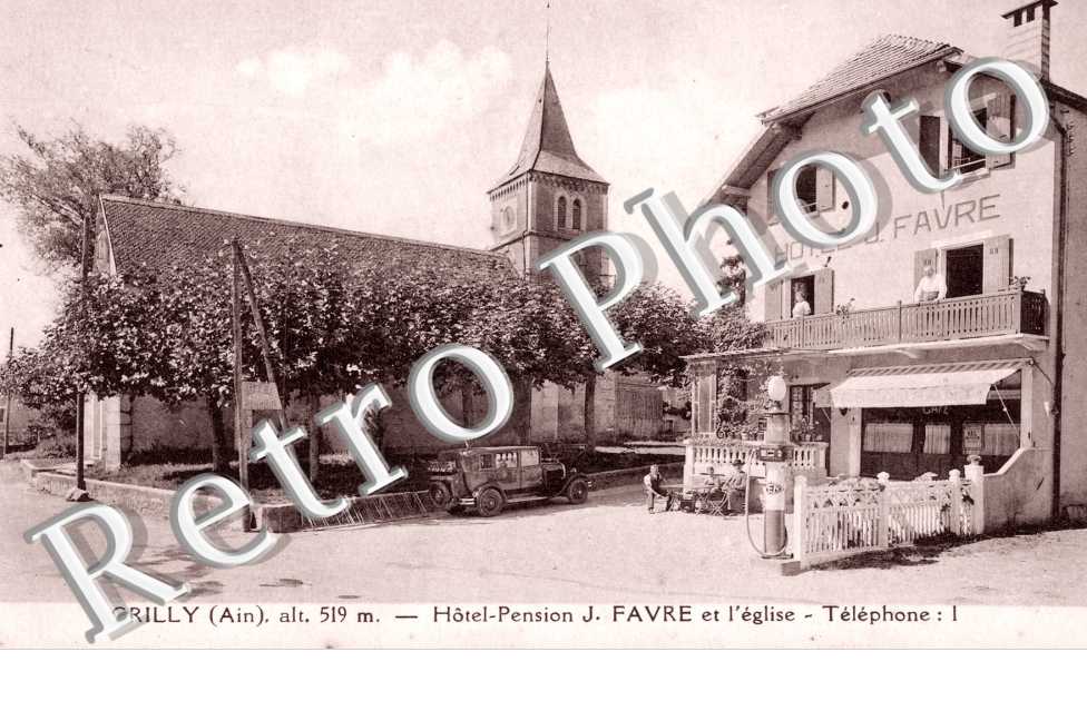 Hotel-Pension J.Favre et l'eglise