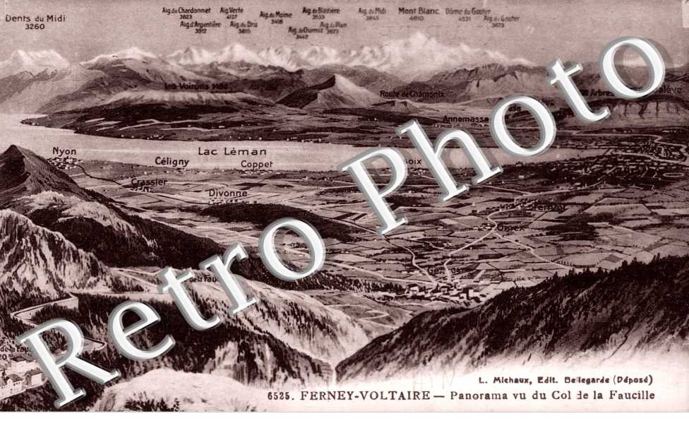 Panorama vu du col de la Faucille