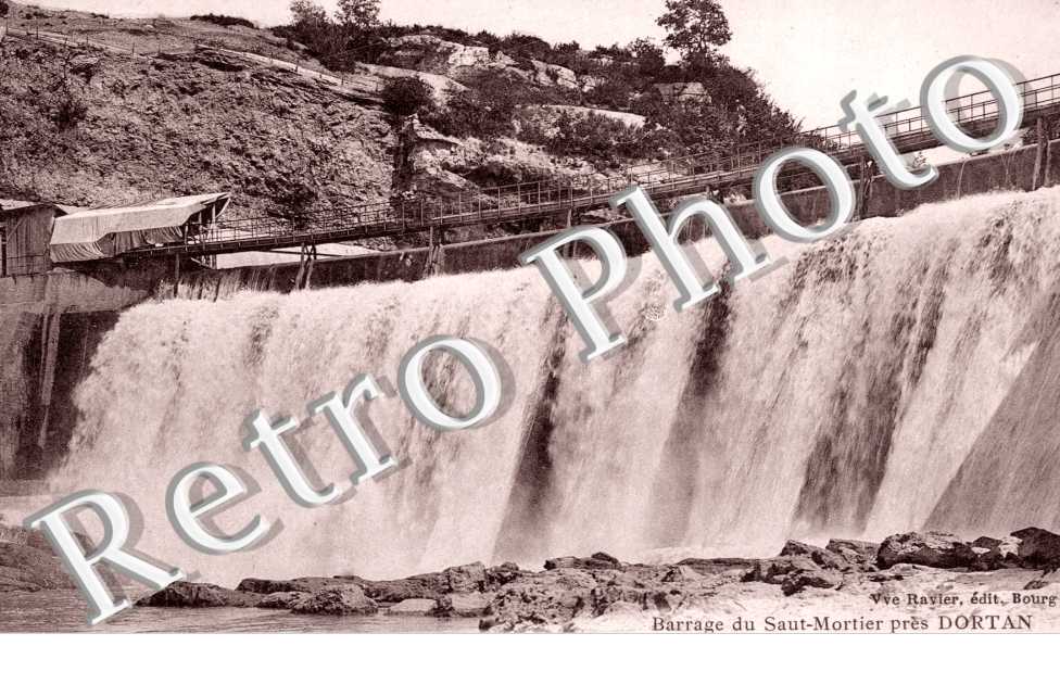 Barrage du saut-Mortier sur la riviere d'Ain