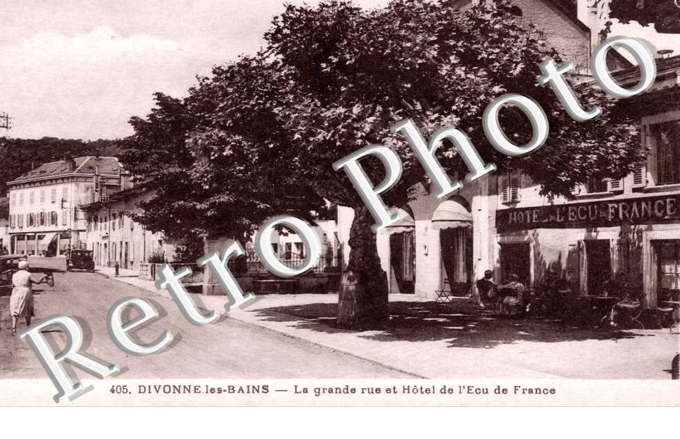 La Grande rue et hotel de l'Ecu de France