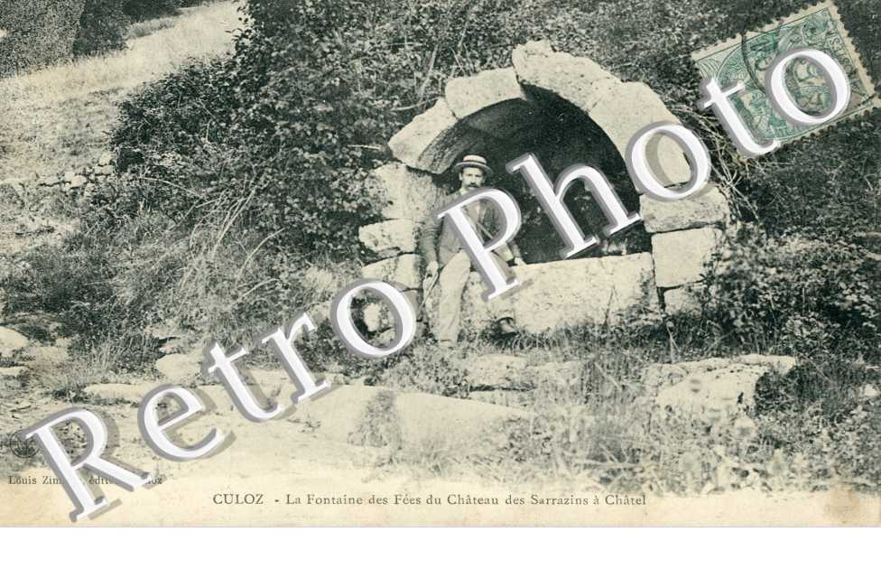 la fontaine des fees du chateau de  sarrazins a chatel