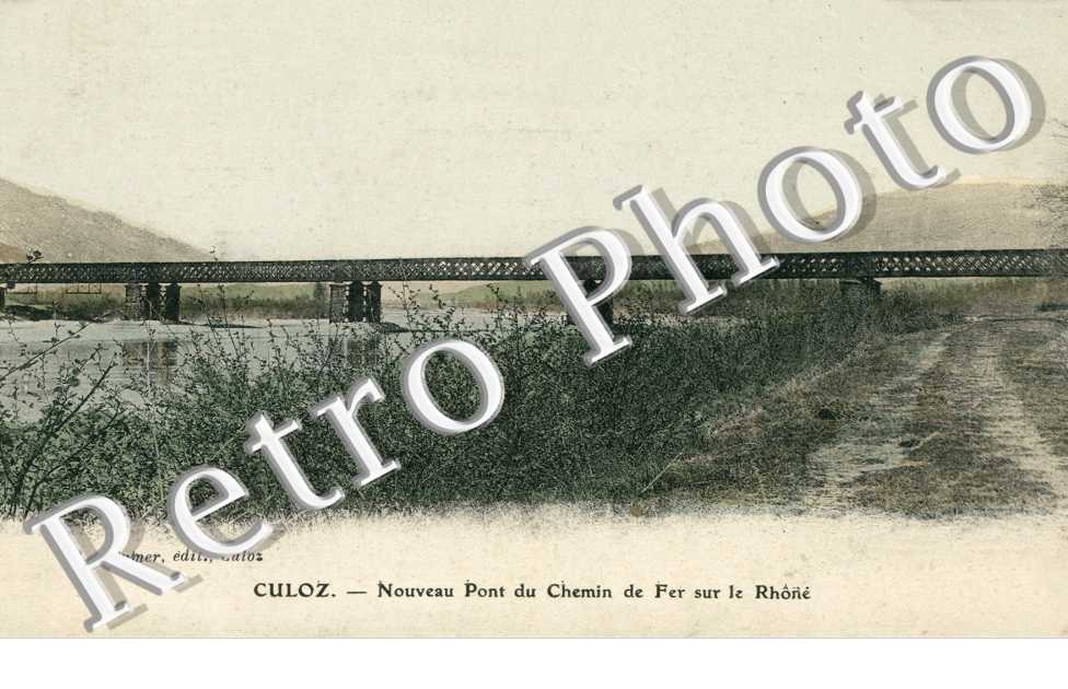 Nouveau pont du chemin de fer sur le Rhone