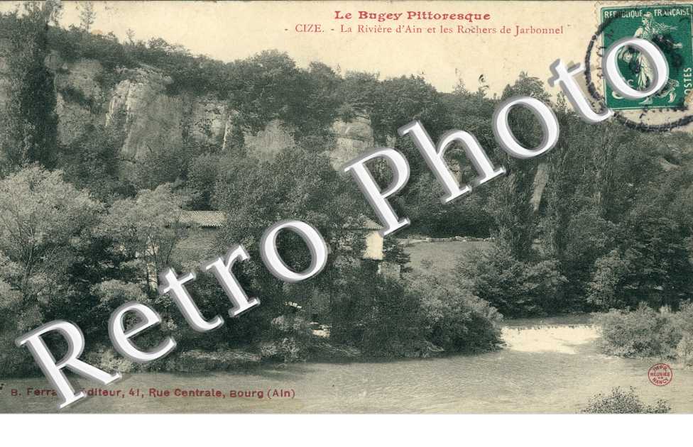 Riviere d'Ain et les rochers de Jarbonnel