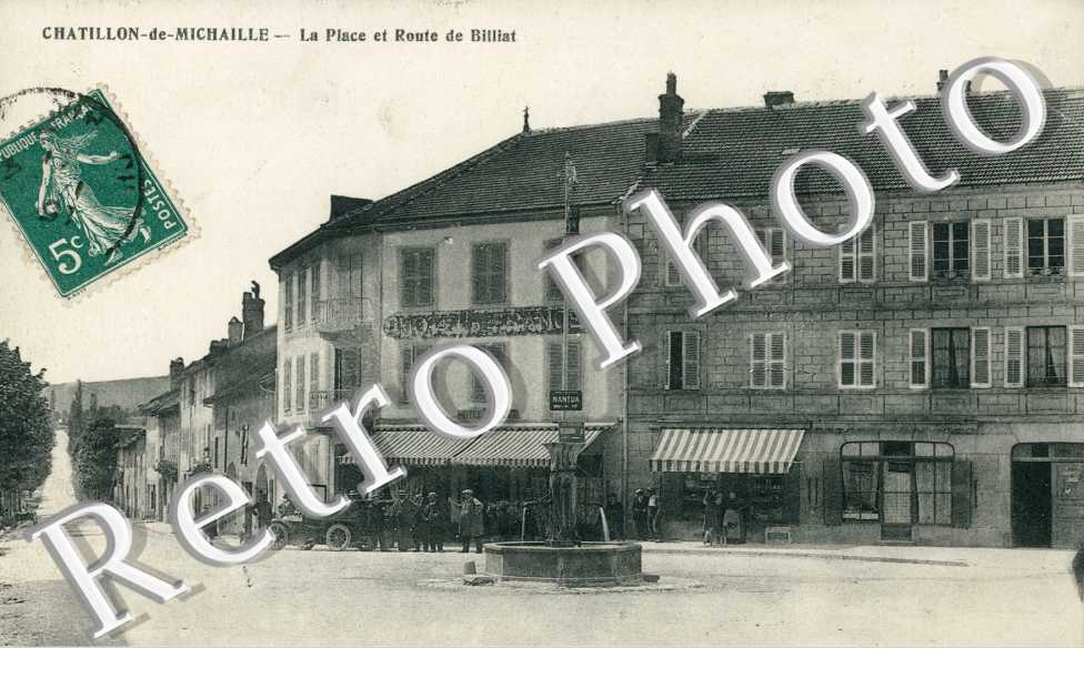 a place et route de Billiat