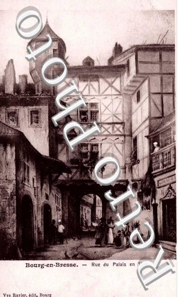 Rue du Palais en 1800