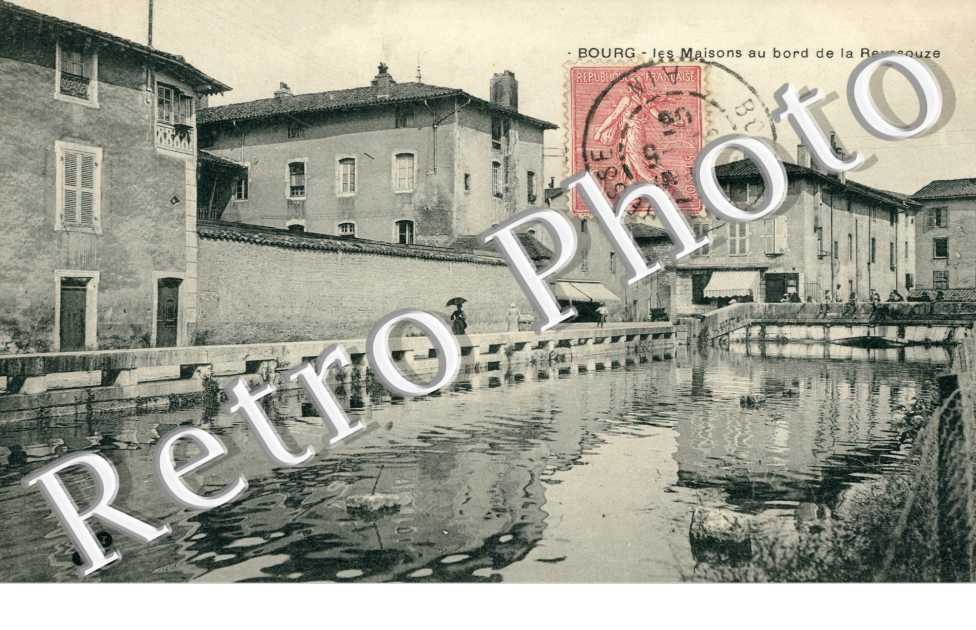 Les maison au bord de la Reyssouze