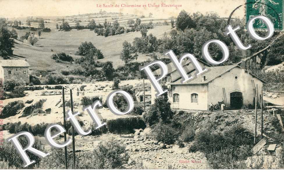 Le Sault de Charmine et usine electrique
