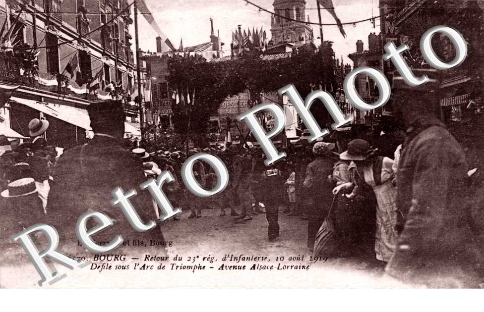 Avenue d'Alsace Lorraine le 10 aout 1919