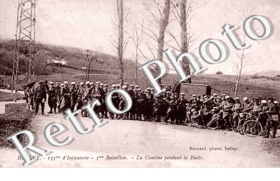 133eme d'infanterie 3eme bataillon - La cantine pendant la halte