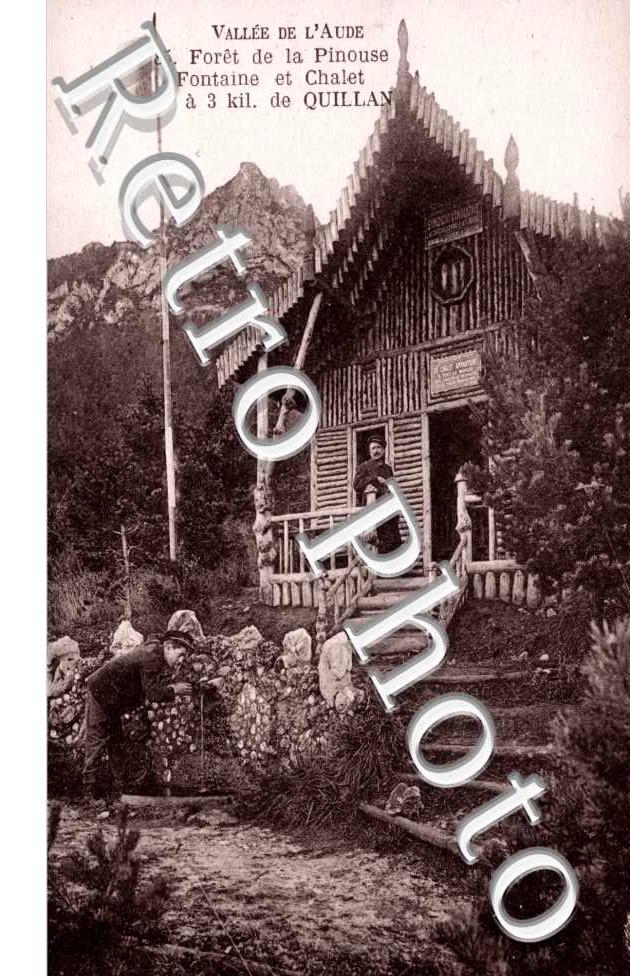 Foret de la Pinouse, fontaine et chalet
