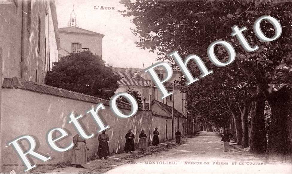 Avenue de Pezens et le couvent