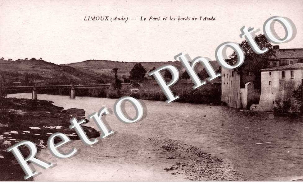 le pont et les bords de l'aude