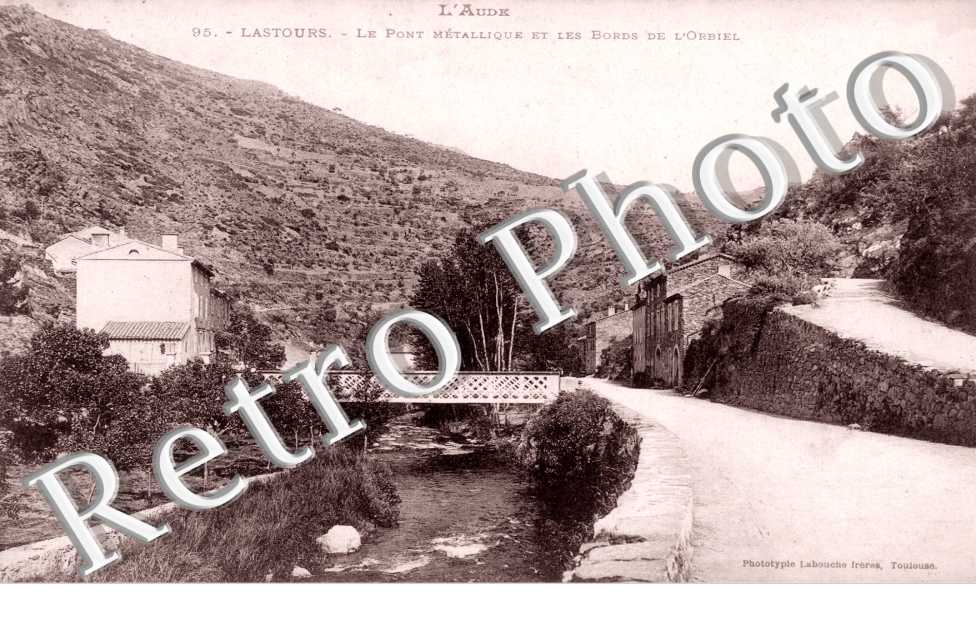 le pont metallique et les bords de l'Orbiel