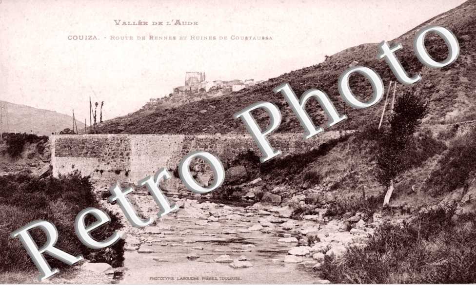 Route de Rennes et Ruines de Coustaussa