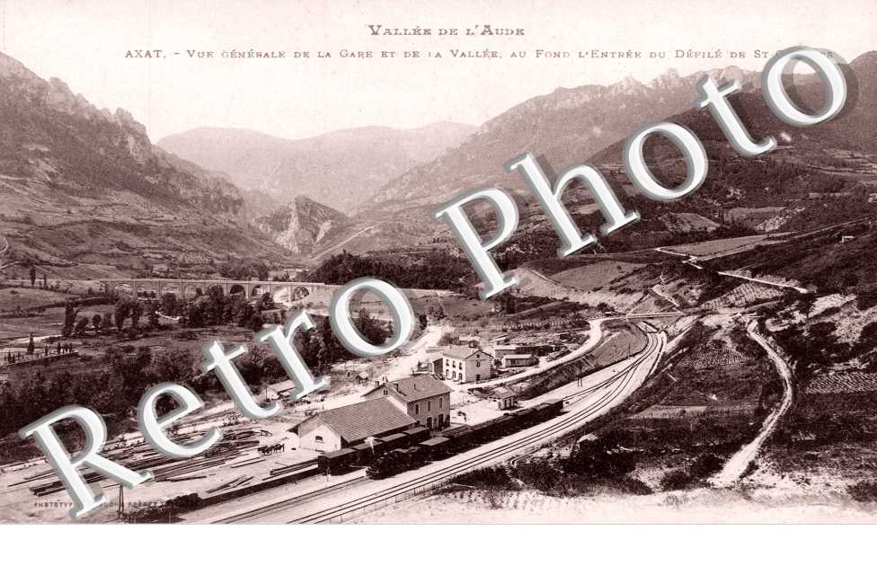 Vue Generale de la Gare et de la Vallee, l'Entree du Defile de Saint-Georges