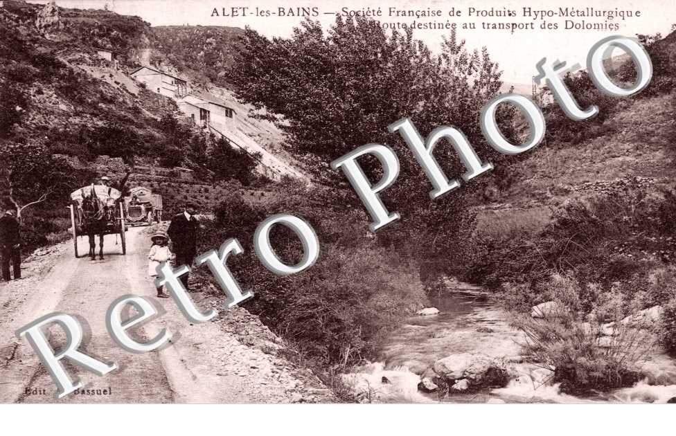 Route destinee au transport des Dolomies  Societe Francaise de produits Hypo-Metallurgiques
