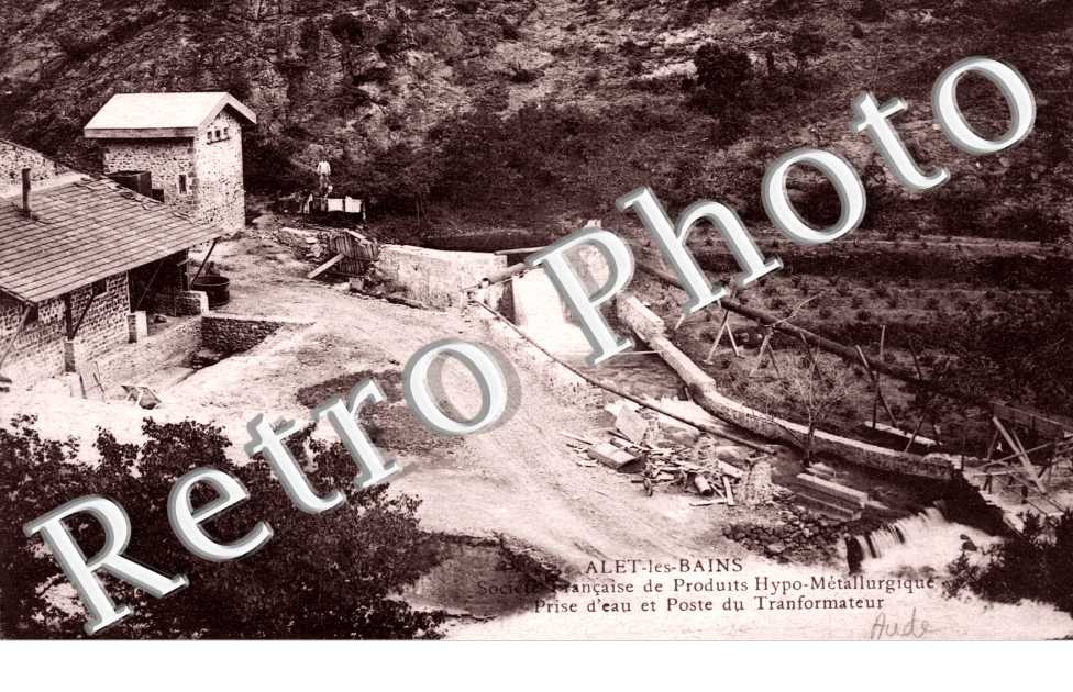 Prise d'eau et poste du Transformateur  Societe Francaise de produits Hypo-Metallurgiques