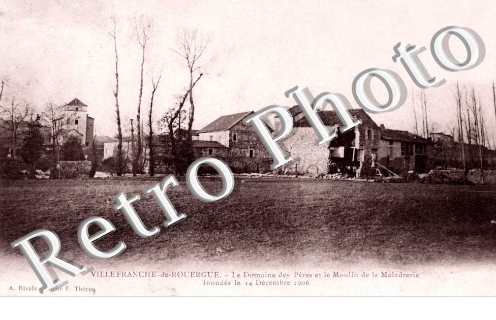 Domaine des peres et le moulin de la Maladrerie inondes le 14 decembre 1906