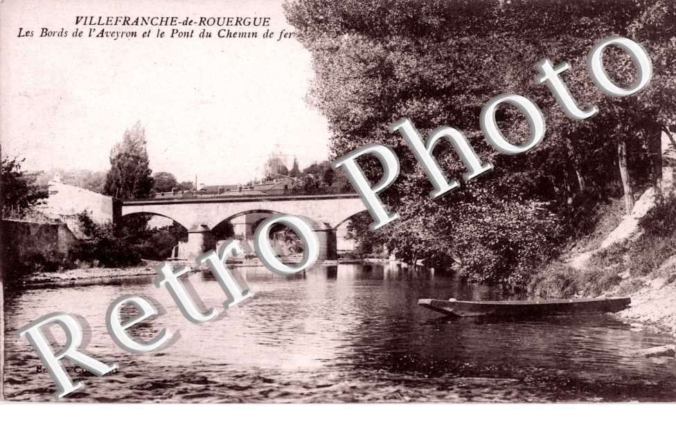 Pont du chemin de fer - bords de l'Aveyron
