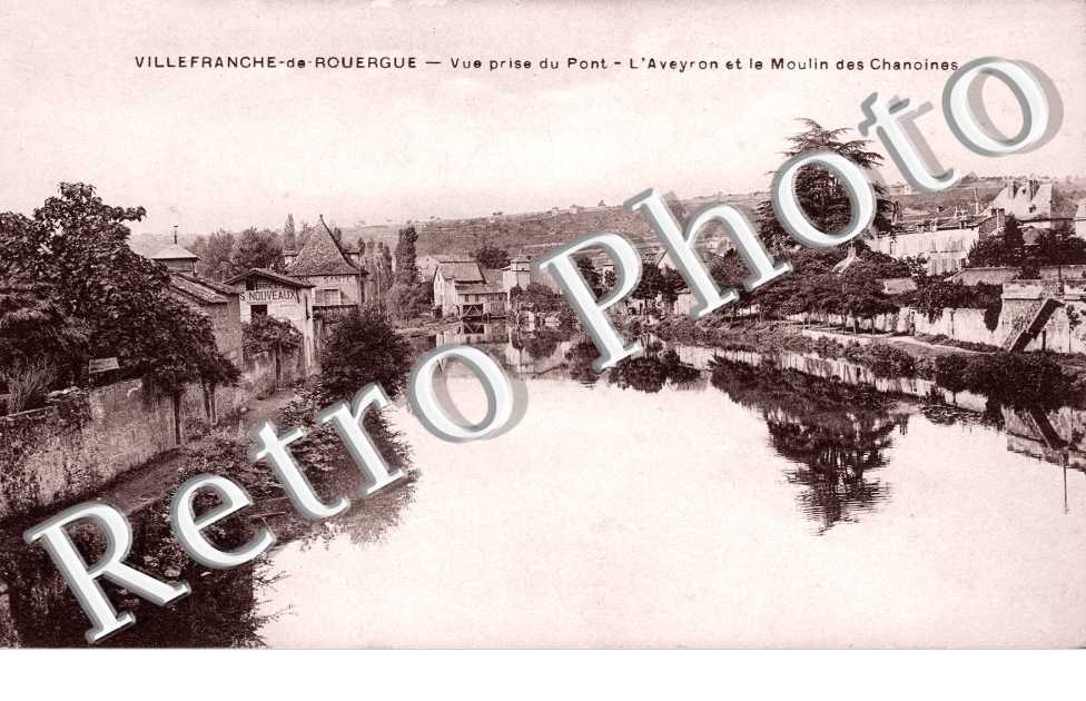 l'Aveyron et le Moulin des Chanoines