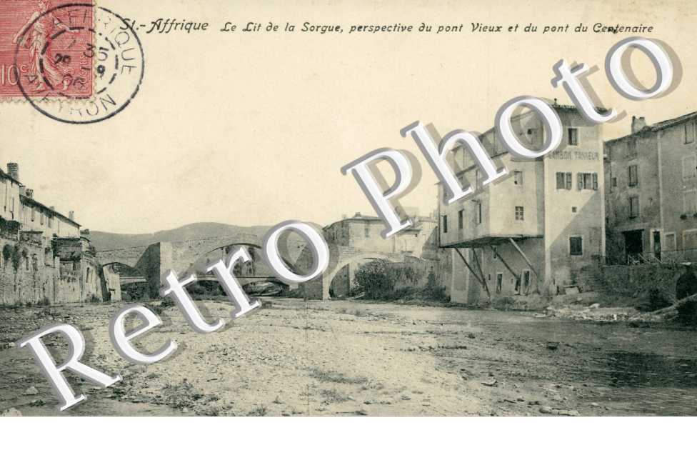 le Lit de la Sorgue, Perspective du Pont Vieux et du Pont du Centenaire