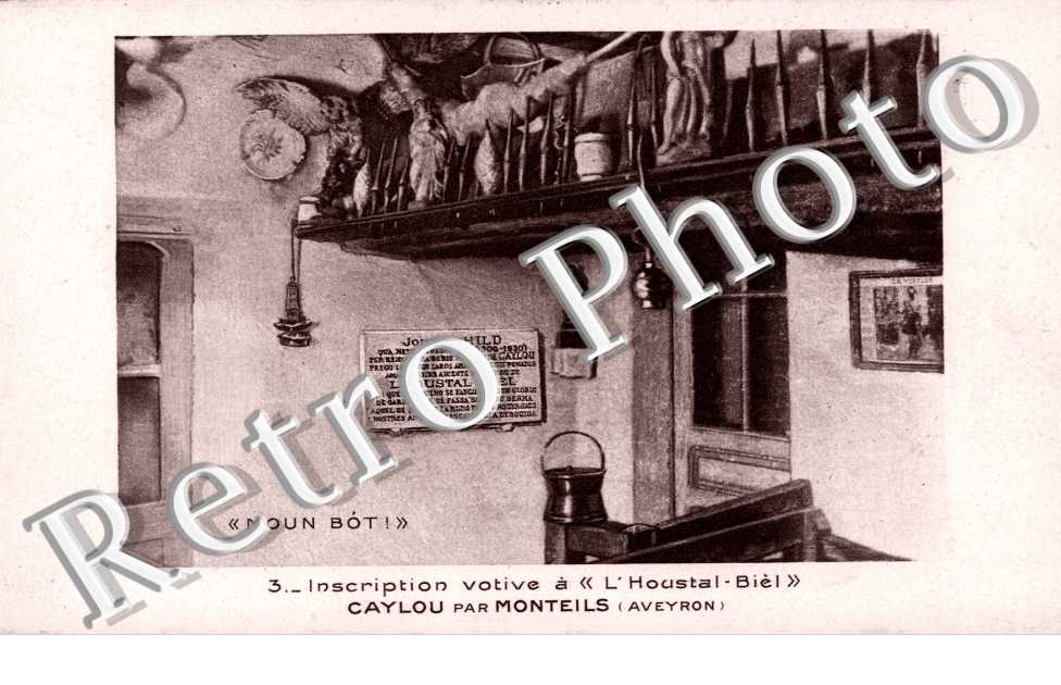 Inscription Votive a "L'Houstal-Biel"