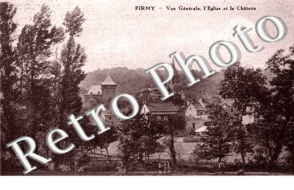 Vue generale - l'eglise et le chateau
