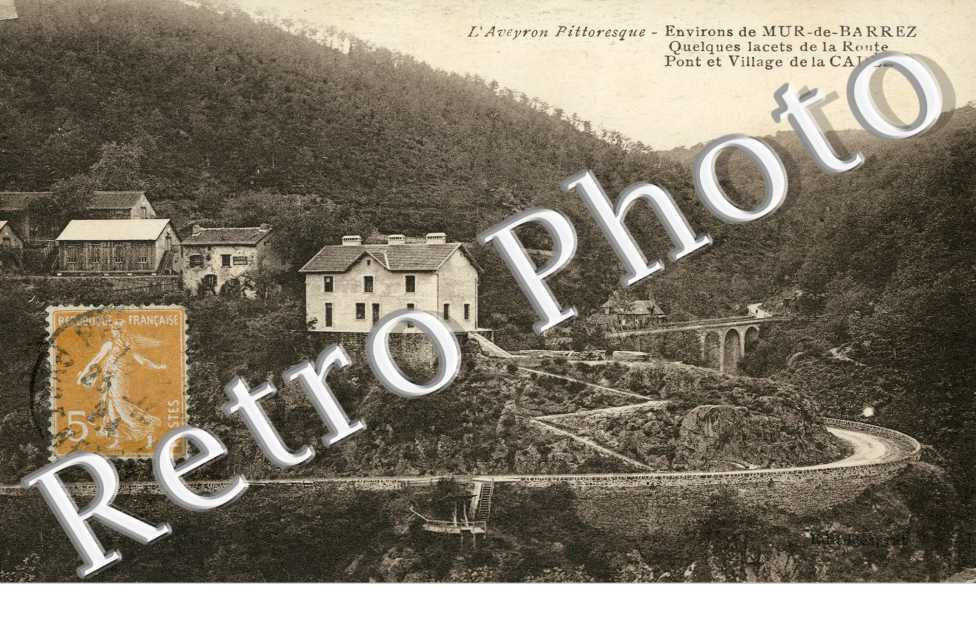 Pont et village de la Cadene