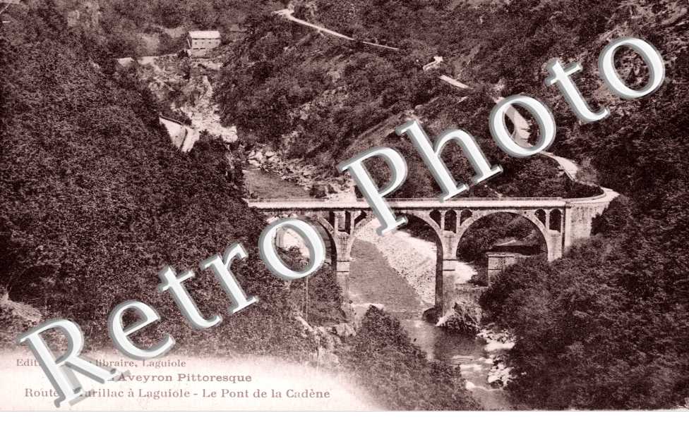 Route d'Aurillac a Laguiole - pont de la Cadene