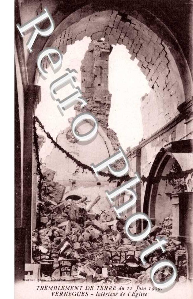 Tremblement de Terre du 11 juin 1909, Interieur de l'Eglise