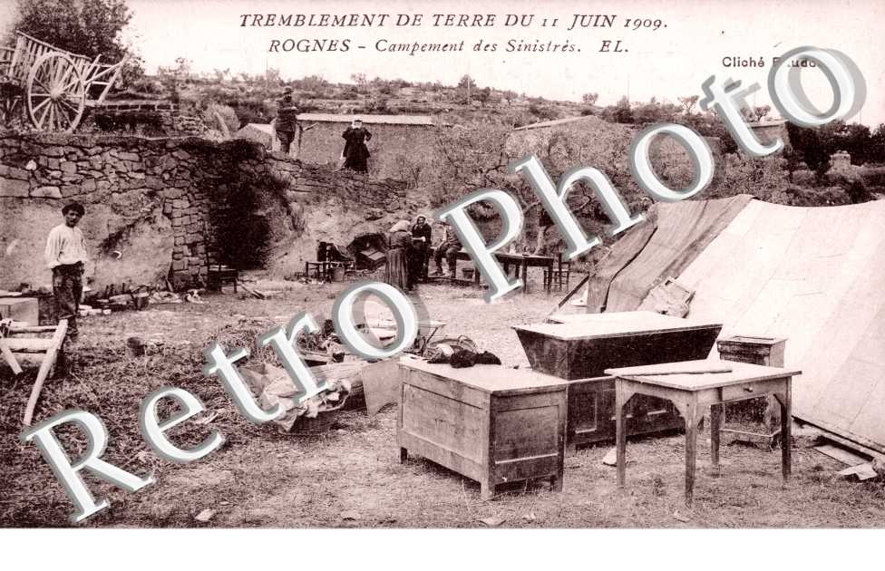 Tremblement de terre 1909 - Campement de Sinistres