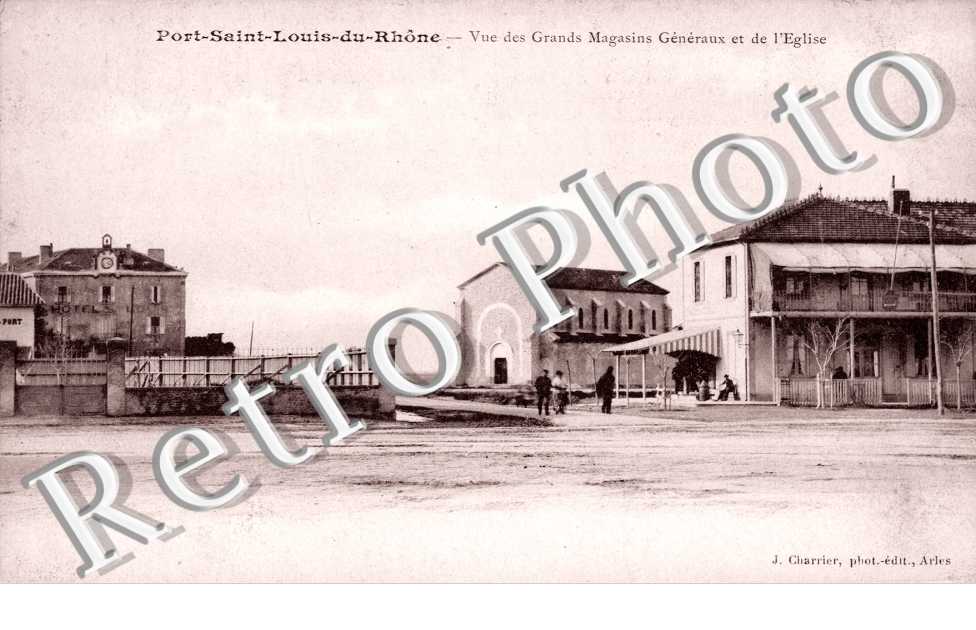 vue des Grands magasins generaux et de l'Eglise
