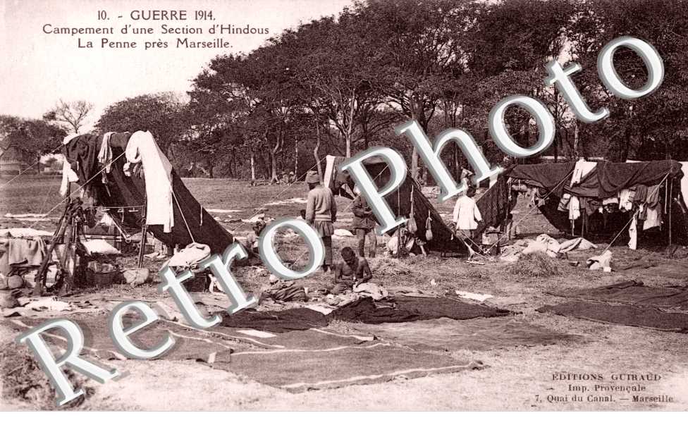 Campement d'une section d'Hindous