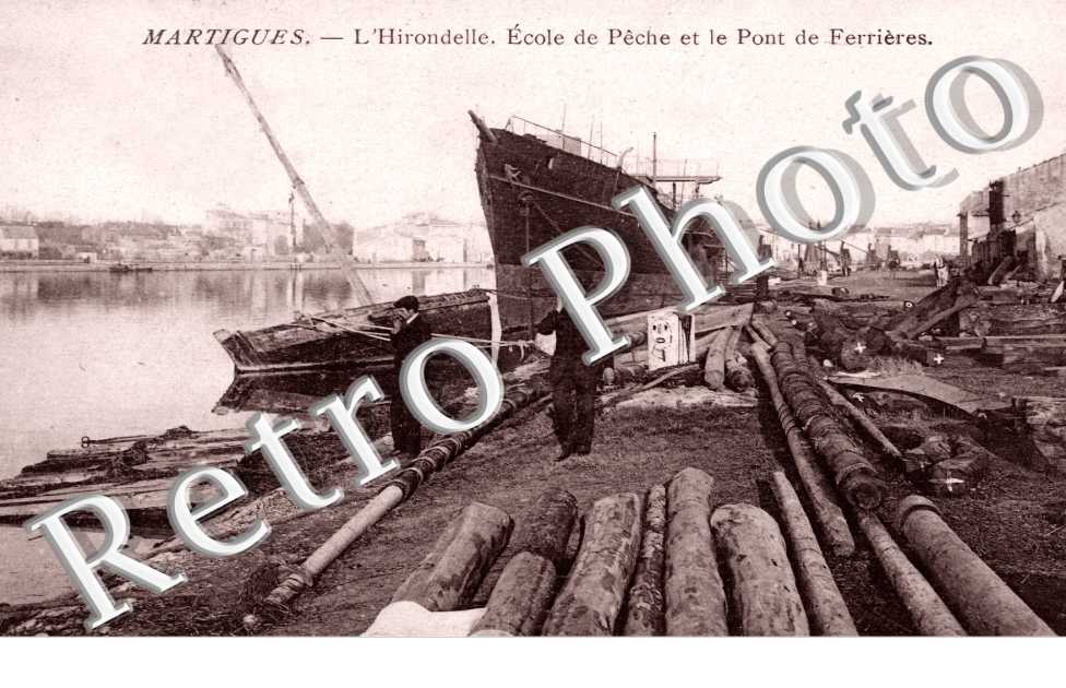 L'hirondelle - ecole de peche et pont de Ferrieres
