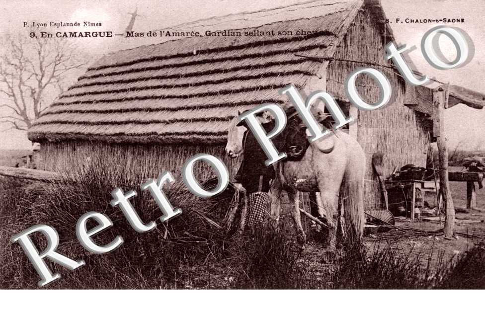 Mas de l'Amaree, Gardian sellant son cheval