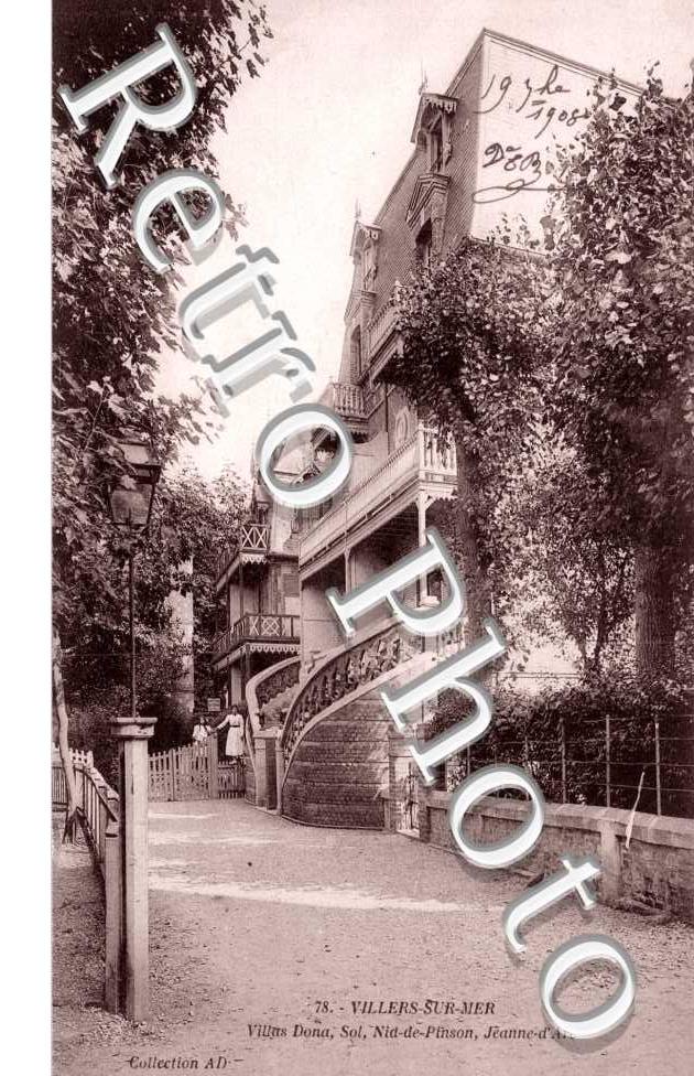 Villers-sur-Mer, Villas Dona, Sol, Nid-de-Pinson, Jeanne d'Arc