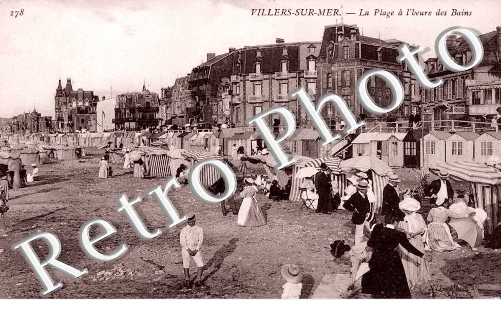 La plage a l'heure des bains