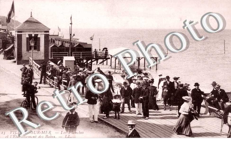 Villers-sur-Mer, les Planches de l'Etablissement des Bains