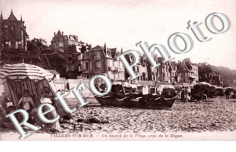 Villers-sur-Mer, un Aspect de la Plage pres de la Digue