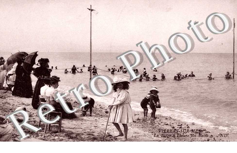 La plage a l'heure des bains
