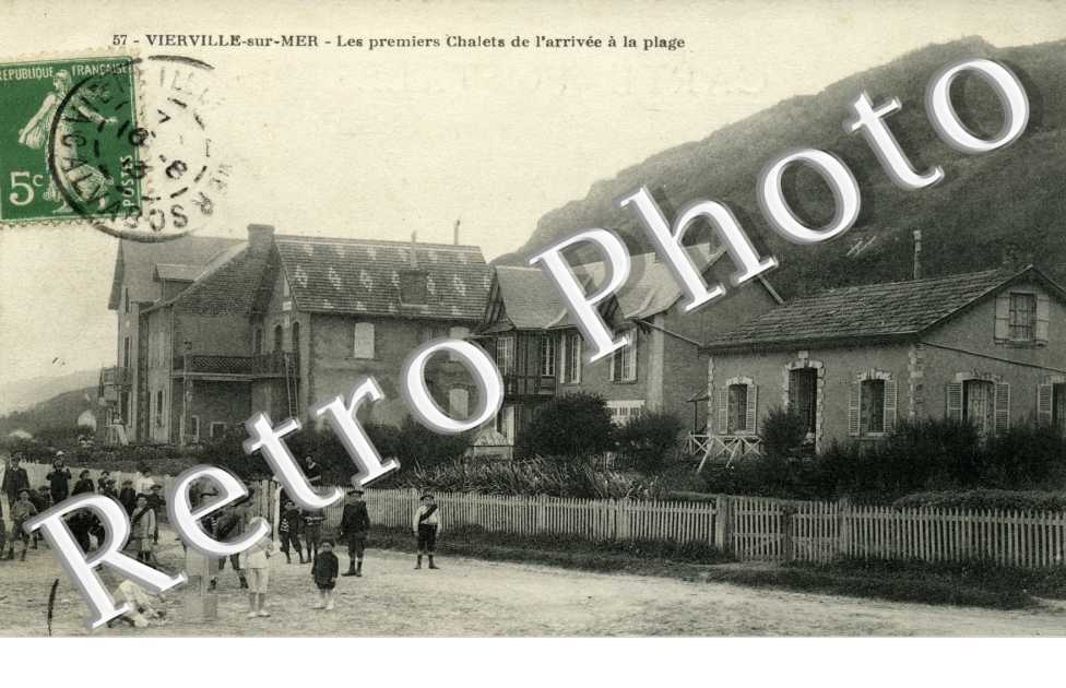les premiers chalets de l'arrivee a la plage